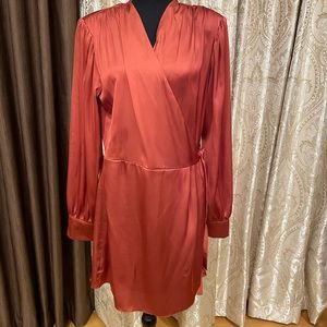 Short dress-gown w/long sleeve